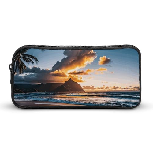 HETVBNS Federmäppchen mit Reißverschluss, langlebig, tragbar, kleine Kosmetiktasche für Büro, Reisen von HETVBNS