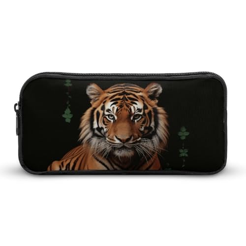 HETVBNS Federmäppchen mit Tiger- und Pfotenmotiv, großes Fassungsvermögen, Reißverschluss-Tasche, langlebige Stiftebox, Organizer, tragbare kleine Kosmetiktasche für Büro, Reisen HETVBNS Federmäppchen mit Tiger- und Pfotenmotiv, großes Fassungsvermögen, Reißverschluss-Tasche, langlebige Stiftebox, Organizer, tragbare kleine Kosmetiktasche für Büro, Reisen von HETVBNS