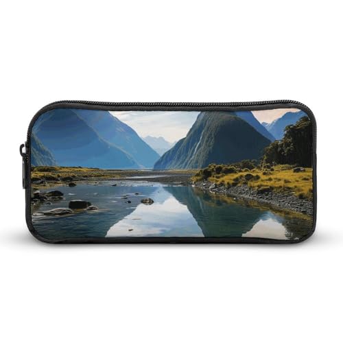 HETVBNS Fiordland National Park Federmäppchen, großes Fassungsvermögen, Reißverschluss-Tasche, langlebige Stiftebox, Organizer, tragbare kleine Kosmetiktasche für Büro, Reisen HETVBNS Fiordland National Park Federmäppchen, großes Fassungsvermögen, Reißverschluss-Tasche, langlebige Stiftebox, Organizer, tragbare kleine Kosmetiktasche für Büro, Reisen von HETVBNS