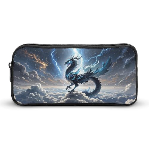 HETVBNS Flying Dragon Federmäppchen, große Kapazität, Reißverschluss, langlebig, Federmäppchen, Organizer, tragbare kleine Kosmetiktasche für Büro, Reisen HETVBNS Flying Dragon Federmäppchen, große Kapazität, Reißverschluss, langlebig, Federmäppchen, Organizer, tragbare kleine Kosmetiktasche für Büro, Reisen von HETVBNS