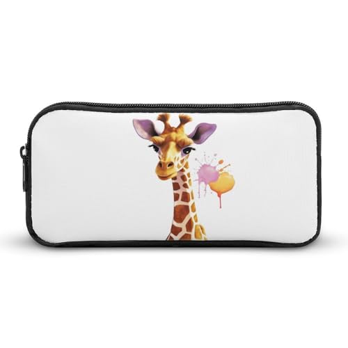 HETVBNS Giraffen-Federmäppchen mit großem Fassungsvermögen, langlebig, Federmäppchen, Organizer, tragbare kleine Kosmetiktasche für Büro, Reisen HETVBNS Giraffen-Federmäppchen mit großem Fassungsvermögen, langlebig, Federmäppchen, Organizer, tragbare kleine Kosmetiktasche für Büro, Reisen von HETVBNS