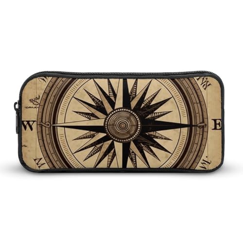 HETVBNS Kompass Wind Straßenkarte Federmäppchen Große Kapazität Reißverschluss Tasche Langlebig Bleistift Box Organizer Tragbare Kleine Kosmetiktasche für Büro Reisen HETVBNS Kompass Wind Straßenkarte Federmäppchen Große Kapazität Reißverschluss Tasche Langlebig Bleistift Box Organizer Tragbare Kleine Kosmetiktasche für Büro Reisen von HETVBNS