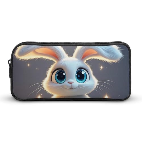 HETVBNS Niedliches Cartoon-Kaninchen-Federmäppchen, große Kapazität, Reißverschluss-Tasche, langlebige Stiftebox, Organizer, tragbare kleine Kosmetiktasche für Büro, Reisen HETVBNS Niedliches Cartoon-Kaninchen-Federmäppchen, große Kapazität, Reißverschluss-Tasche, langlebige Stiftebox, Organizer, tragbare kleine Kosmetiktasche für Büro, Reisen von HETVBNS