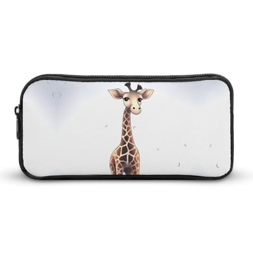 HETVBNS Niedliches Giraffen-Federmäppchen, großes Fassungsvermögen, Reißverschluss-Tasche, langlebige Stiftebox, Organizer, tragbare kleine Kosmetiktasche für Büro, Reisen HETVBNS Niedliches Giraffen-Federmäppchen, großes Fassungsvermögen, Reißverschluss-Tasche, langlebige Stiftebox, Organizer, tragbare kleine Kosmetiktasche für Büro, Reisen von HETVBNS