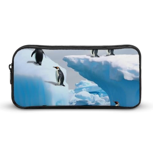 HETVBNS Penguins On The Iceberg Federmäppchen, große Kapazität, Reißverschluss, langlebige Stiftebox, Organizer, tragbare kleine Kosmetiktasche für Büro, Reisen HETVBNS Penguins On The Iceberg Federmäppchen, große Kapazität, Reißverschluss, langlebige Stiftebox, Organizer, tragbare kleine Kosmetiktasche für Büro, Reisen von HETVBNS
