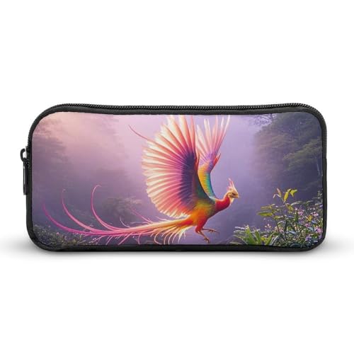 HETVBNS Phoenix Is Flying Federmäppchen, große Kapazität, Reißverschluss, langlebig, Federmäppchen, Organizer, tragbare kleine Kosmetiktasche für Büro, Reisen von HETVBNS