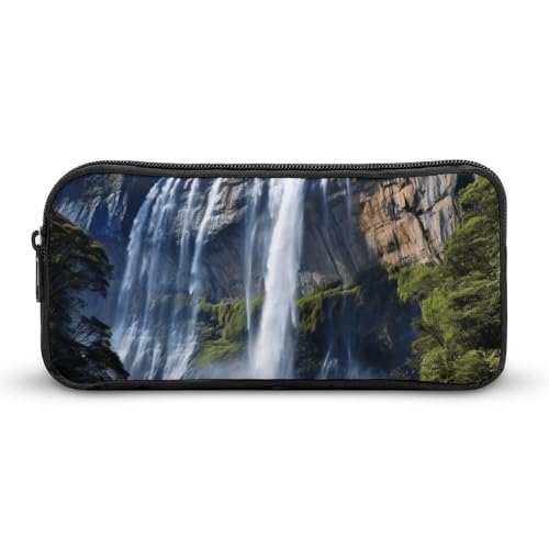 HETVBNS Schönes Wasserfall-Federmäppchen, großes Fassungsvermögen, Reißverschluss-Tasche, langlebige Stiftebox, Organizer, tragbare kleine Kosmetiktasche für Büro, Reisen HETVBNS Schönes Wasserfall-Federmäppchen, großes Fassungsvermögen, Reißverschluss-Tasche, langlebige Stiftebox, Organizer, tragbare kleine Kosmetiktasche für Büro, Reisen von HETVBNS