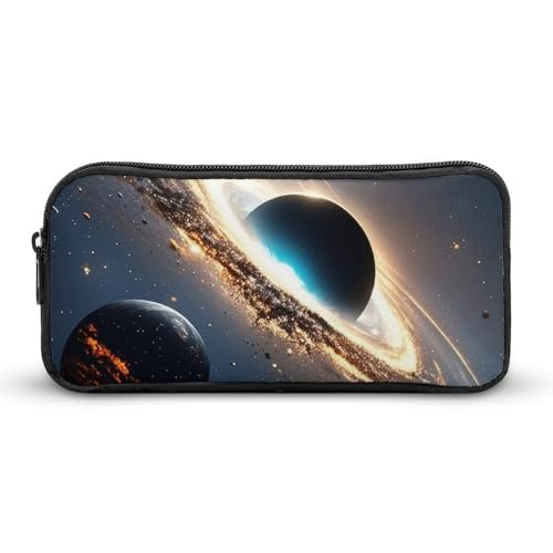 HETVBNS Universum Federmäppchen mit großem Fassungsvermögen, langlebig, Federmäppchen, Organizer, tragbare kleine Kosmetiktasche für Büro, Reisen von HETVBNS