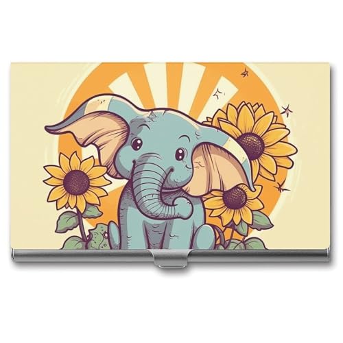 HETVBNS Visitenkartenhalter Metall Visitenkartenetui Cheery Elephant Professional Card Organizer Credit Carrier Slim Name Cards Holder ID Case for Men Or Women, Cheery Elephant, 3.7 × 2.2 × 0.3 HETVBNS Visitenkartenhalter Metall Visitenkartenetui Cheery Elephant Professional Card Organizer Credit Carrier Slim Name Cards Holder ID Case for Men Or Women, Cheery Elephant, 3.7 × 2.2 × 0.3 von HETVBNS