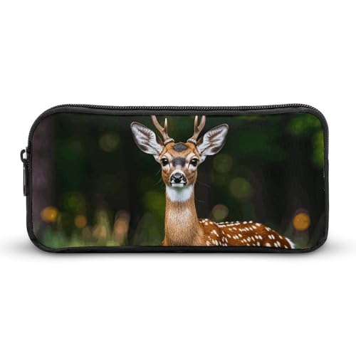 HETVBNS Whitetail Deer Fawn Federmäppchen, große Kapazität, Reißverschluss, langlebig, Federmäppchen, Organizer, tragbare kleine Kosmetiktasche für Büro, Reisen HETVBNS Whitetail Deer Fawn Federmäppchen, große Kapazität, Reißverschluss, langlebig, Federmäppchen, Organizer, tragbare kleine Kosmetiktasche für Büro, Reisen von HETVBNS