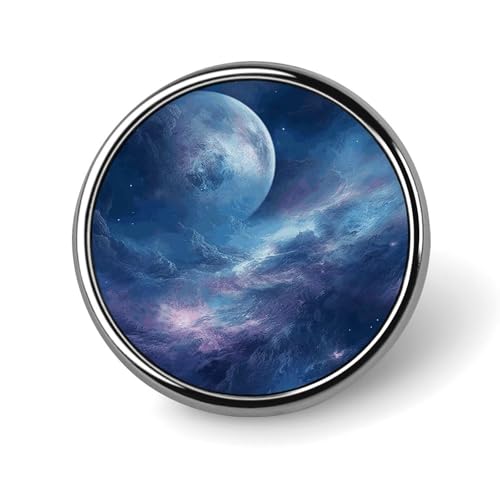 Nebula And Moon Round Badge for Men Women, Durable & Stylish Lapel Pins, Lightweight Metal Badges for Shirts, Jackets, Hats Nebula And Moon Round Badge for Men Women, Durable & Stylish Lapel Pins, Lightweight Metal Badges for Shirts, Jackets, Hats von HETVBNS