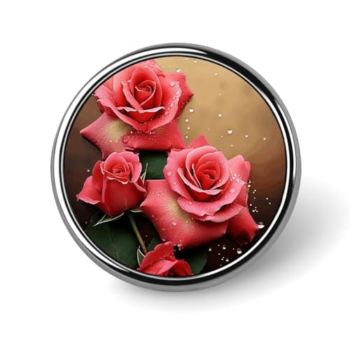 Roses rundes Abzeichen für Männer und Frauen, langlebige und stilvolle Anstecknadeln, leichte Metallabzeichen für Hemden, Jacken, Hüte Roses rundes Abzeichen für Männer und Frauen, langlebige und stilvolle Anstecknadeln, leichte Metallabzeichen für Hemden, Jacken, Hüte von HETVBNS