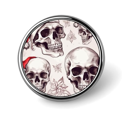 Sketchy Skulls Round Badge for Men Women, Durable & Stylish Lapel Pins, Lightweight Metal Badges for Shirts, Jackets, Hats Sketchy Skulls Round Badge for Men Women, Durable & Stylish Lapel Pins, Lightweight Metal Badges for Shirts, Jackets, Hats von HETVBNS