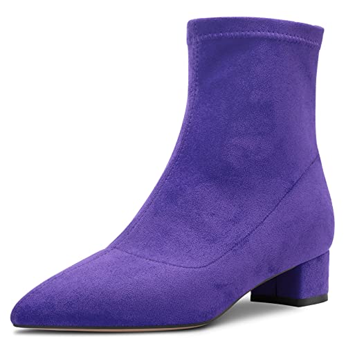 HEUIVZAR Damen Stiefeletten Mittlerem Blockabsatz Chunky Absatz Heel Geschlossene Spitze Zehenkappe Wildleder Schuhe Klassisch Reißverschluss Blau 2 3.5 CM 39 EU HEUIVZAR Damen Stiefeletten Mittlerem Blockabsatz Chunky Absatz Heel Geschlossene Spitze Zehenkappe Wildleder Schuhe Klassisch Reißverschluss Blau 2 3.5 CM 39 EU von HEUIVZAR
