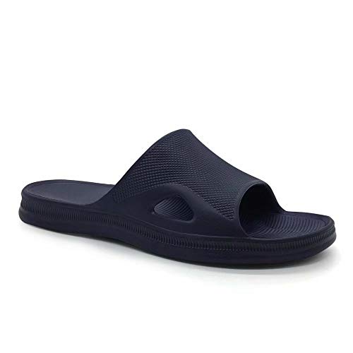 HEVA Herren Dusch- & Badeschuhe Slide Sandalen (40 EU Blau) von HEVA