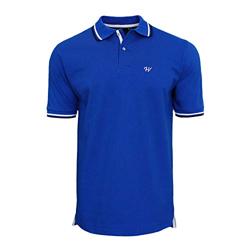 HEVENTON® Herren Poloshirt Custom Fit Regular ÖKO Baumwolle S - XXXL Hersteller EU 2117 Color Blau, Size M von HEVENTON