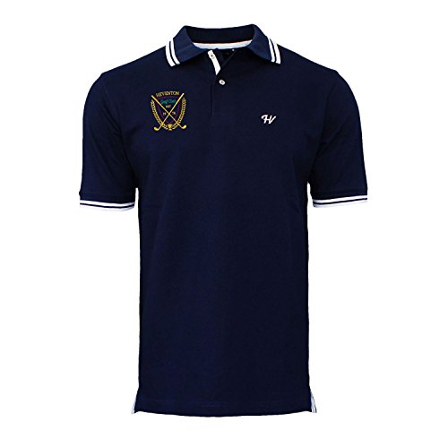 HEVENTON Herren Poloshirt Golf Club Regular 100% Baumwolle 2126 Farbe Navy, Größe L von HEVENTON
