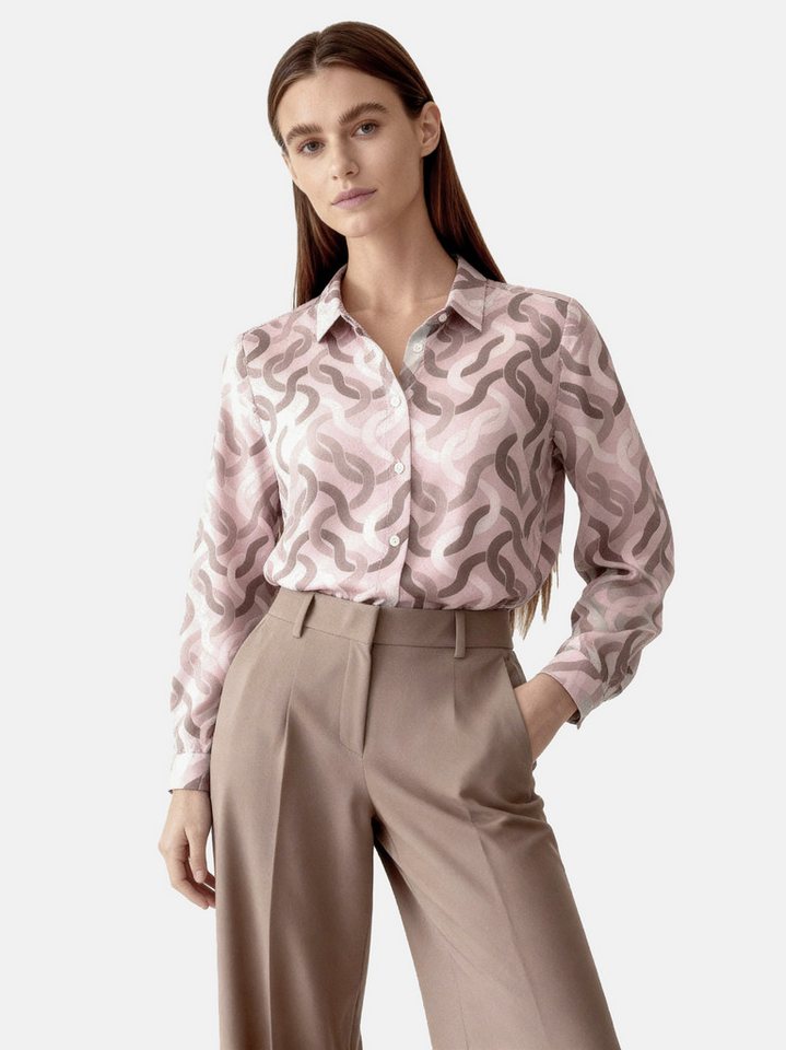 HEVENTON Langarmbluse mit Wellenmuster von HEVENTON