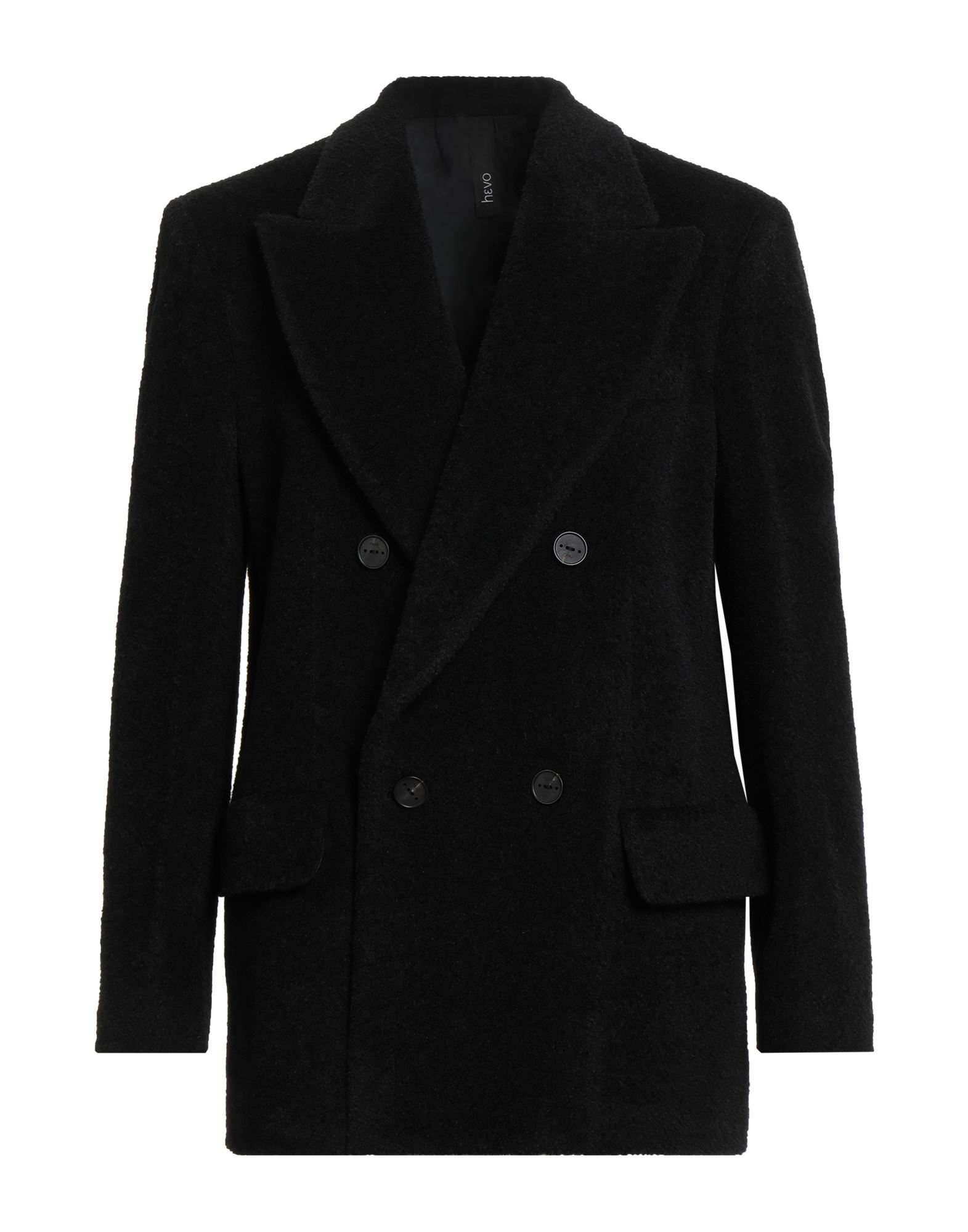 HEVÒ Mantel Herren Schwarz von HEVÒ