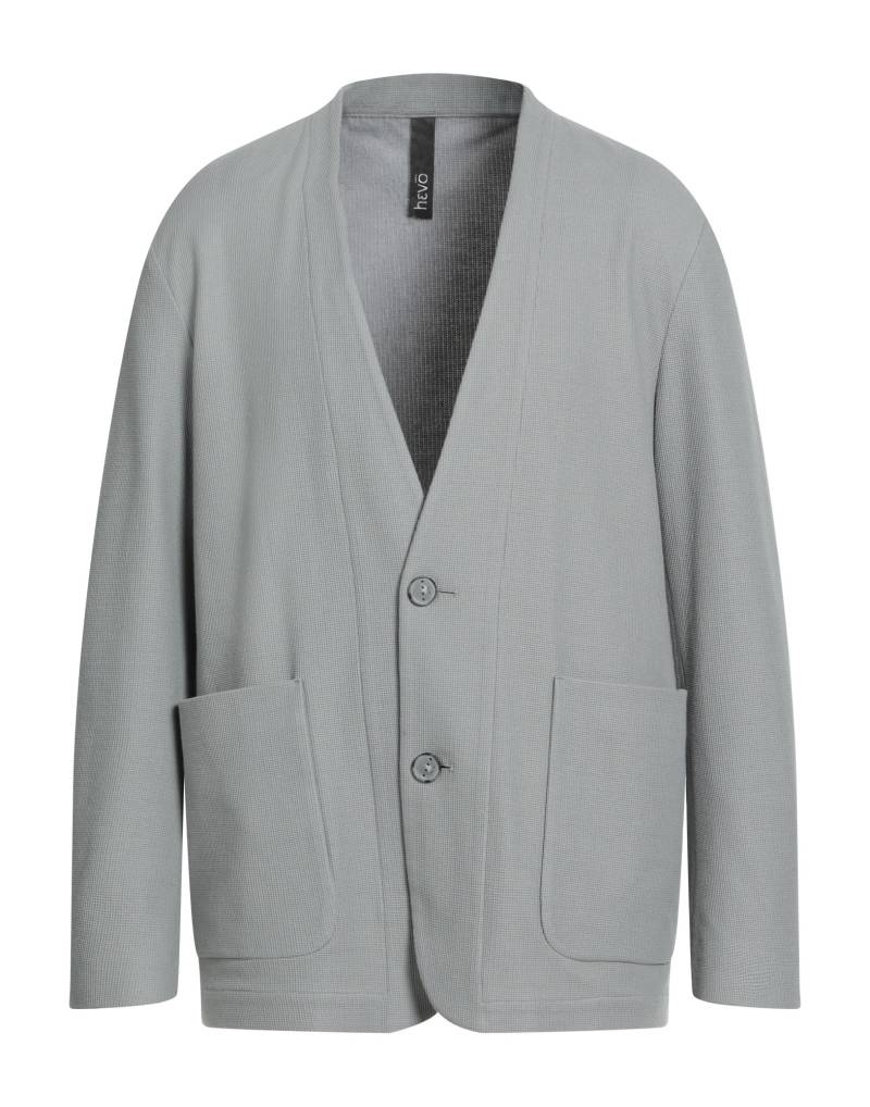 HEVÒ Strickjacke Herren Hellgrau von HEVÒ