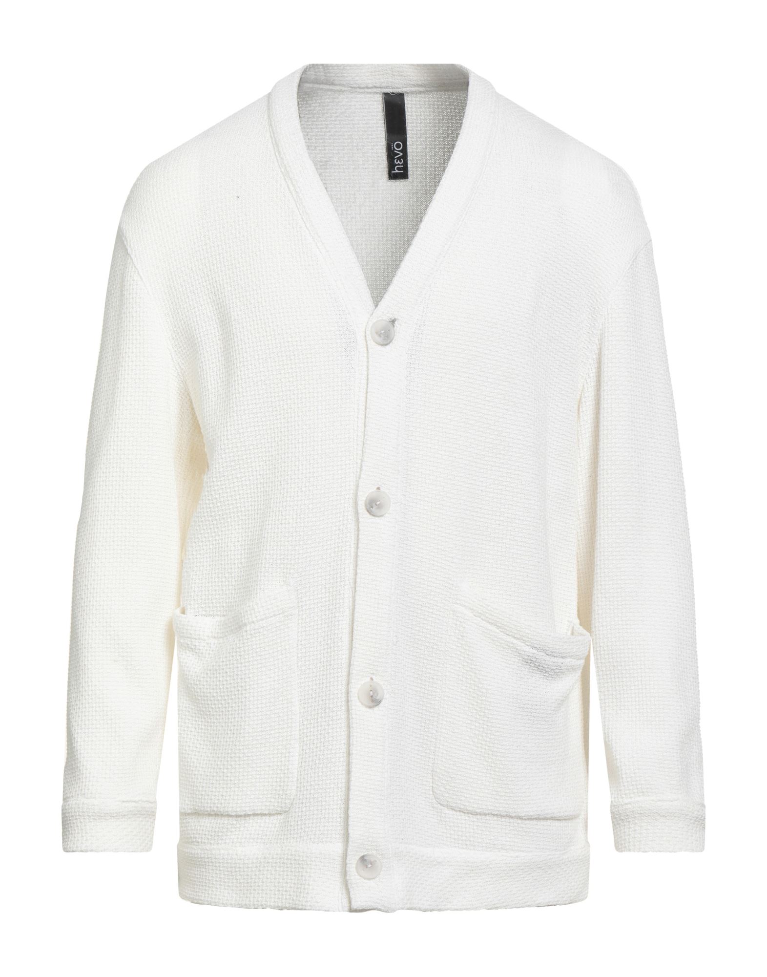 HEVÒ Strickjacke Herren Weiß von HEVÒ