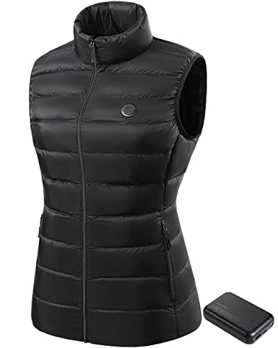 HEWINZE Beheizbare Weste Damen - Wärme weste mit akku 7.4V, Daunen heizweste damen, heizweste jagd… von HEWINZE