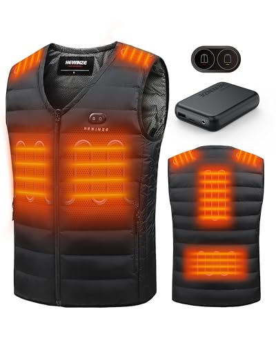 HEWINZE Beheizbare Weste Herren - Wärme weste mit akku 7.4V, heizweste jagd. von HEWINZE