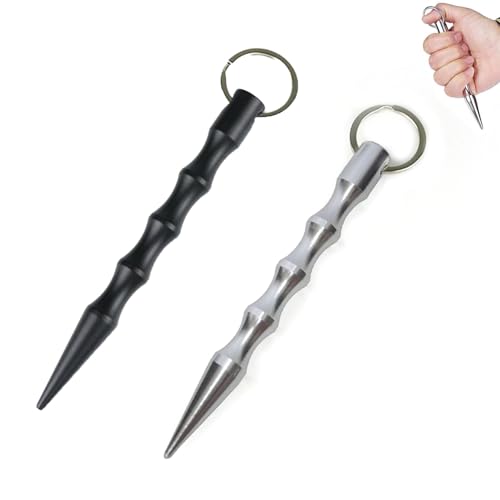 2er Set Kubotan Selbstverteidigung,Selbstverteidigung waffen legal Selbstverteidigung Frauen,Silver und Schwarz,Kubotan fur Unterwegs,Self Defense praktisch am Schlüsselanhänger Sicherheit Gadgets 2er Set Kubotan Selbstverteidigung,Selbstverteidigung waffen legal Selbstverteidigung Frauen,Silver und Schwarz,Kubotan fur Unterwegs,Self Defense praktisch am Schlüsselanhänger Sicherheit Gadgets von HEWJYDE