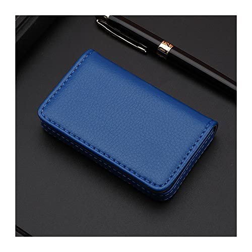 HEXEH Kartenhülle Business Einfacher Visitenkartenhalter Herrenmode Hand Push Visitenkartenetui Damen Große Kapazität Visitenkartenhalter Visitenkarte Visitenkartenhalter (Color : Blauw) von HEXEH