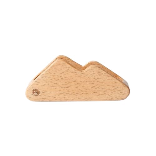 Kartenhülle Visitenkartenhalter Desktop High-End Creative Black Walnut Visitenkarteninhaber Business Desk Mountain Storage Card Inhaber Visitenkartenhalter (Color : A) von HEXEH