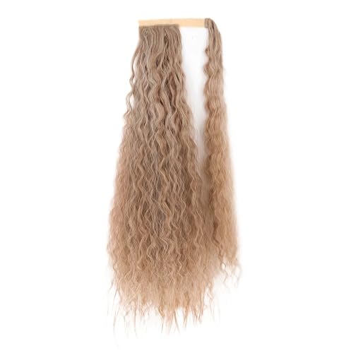 Pferdeschwanz-Verlängerung Pferdeschwanz-Extensions, 22/34 Zoll langer Afro-Locken-Wickel-Pferdeschwanz, lockiges, gewelltes synthetisches Haarteil for Frauen, gefälschte Pferdeschwänze, Clip-in-Haarv von HEXEH