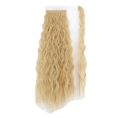 Pferdeschwanz-Verlängerung Pferdeschwanz-Extensions, 22/34 Zoll langer Afro-Locken-Wickel-Pferdeschwanz, lockiges, gewelltes synthetisches Haarteil for Frauen, gefälschte Pferdeschwänze, Clip-in-Haarv von HEXEH