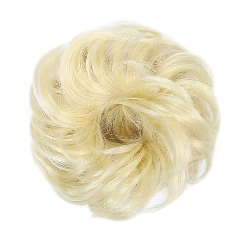 Smutsigt hårbulle (1/2 Stück) Dutt-Pferdeschwanz-Haarverlängerungen for Frauen, Mädchen, Kinder, synthetische lockige Donut-Chignon-Haarteile, elastisches Haarband, Hochsteckfrisur, Chignon, flauschig von HEXEH