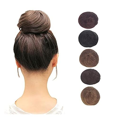 Smutsigt hårbulle Glatter Haarknoten Chignon for Frauen, synthetische Haarteile, kurze Pferdeschwanz-Haarverlängerungen, elastische Kordelzug-Pferdeschwanz-Haarknoten-Erweiterungen Bulle-hår för kvinn von HEXEH