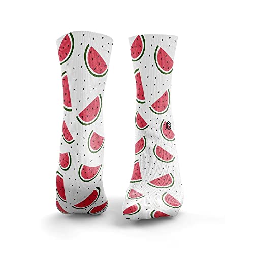 HEXXEE Damen Watermelon Slice Socken, Mehrfarbig, 36 von HEXXEE