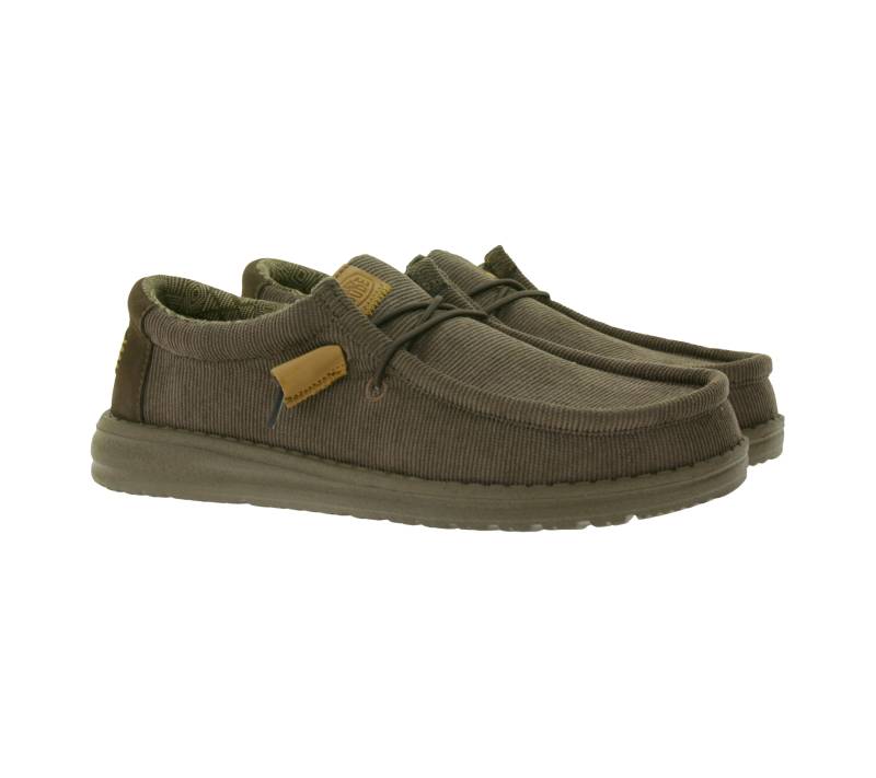 HEY DUDE Wally Corduroy Damen Schlupf-Schuhe im Mokassin-Style mit Wechselfußbett und Echtleder 40163-200 Braun HEY DUDE Wally Corduroy Damen Schlupf-Schuhe im Mokassin-Style mit Wechselfußbett und Echtleder 40163-200 Braun von HEY DUDE