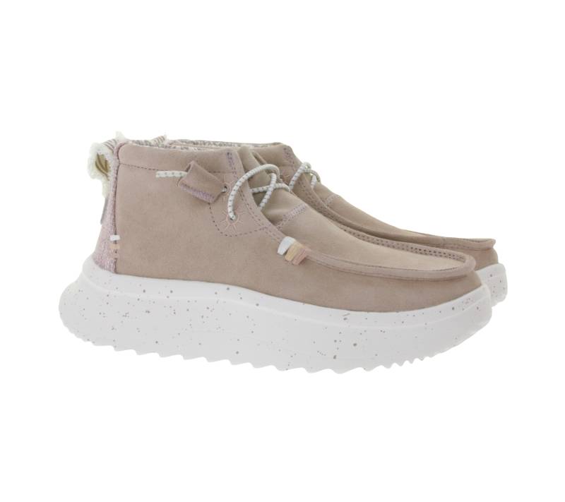 HEY DUDE Wendy Peak Damen Schlupf-Stiefelette im Mokassin-Look mit Wechselfußbett und Echtleder 40411-684 Altrosa HEY DUDE Wendy Peak Damen Schlupf-Stiefelette im Mokassin-Look mit Wechselfußbett und Echtleder 40411-684 Altrosa von HEY DUDE