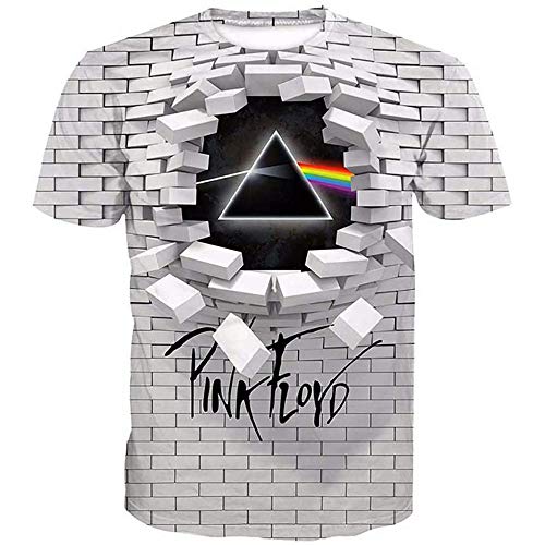 Pink Floyd Hoodie Pullover T-Shirts Sweatshirts 3D-Druck Polyester Perfekt für Damen Herren Fans,T1,XL von HEY XQ