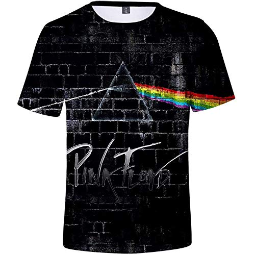 Pink Floyd Thema Sweatshirt Hoodie Kapuzenpullover 3D-Druck Polyester Pullover T-Shirts im Freien Kapuzenpulli Perfekt für Männer Damen Fans XXS-4XL,T2,XXL von HEY XQ