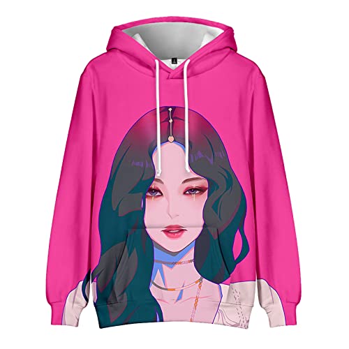 Unisex Kpop Hoodie Pullover Lisa Jennie Jisoo Rose Fanartikel Kpop Fashion Sweatshirt Jumper Perfekt für Herren Damen Mädchen Fans,MS-Jennie,M von HEY XQ