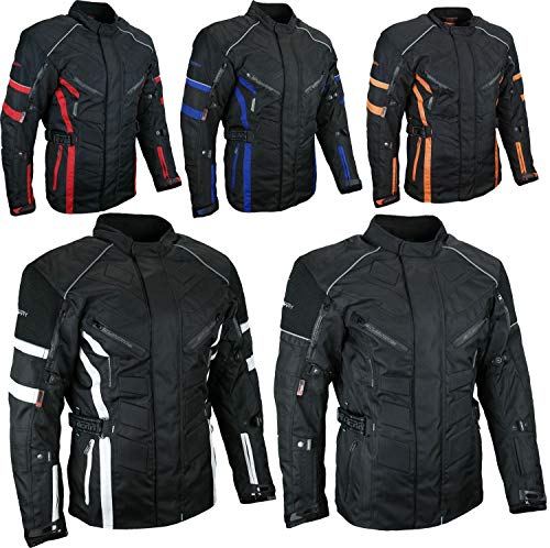 HEYBERRY Herren Touren Motorradjacke Textil schwarz Gr. 5XL von HEYBERRY
