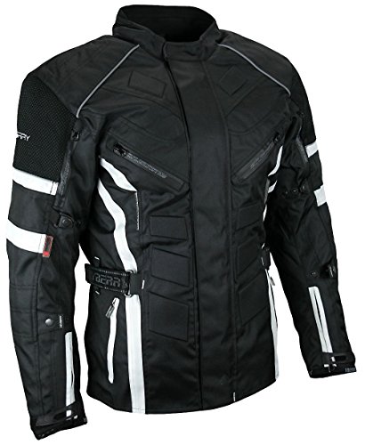 HEYBERRY Herren Touren Motorradjacke Textil schwarz weiß Gr. 3XL HEYBERRY Herren Touren Motorradjacke Textil schwarz weiß Gr. 3XL von HEYBERRY
