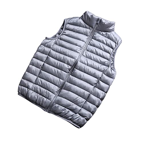 Herren Ultra Light Daunenweste Packable Puffer Vest Grau9 XL von HEYDHSDC