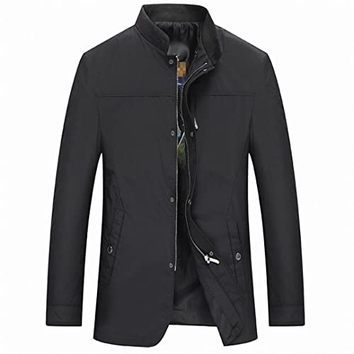 Herrenjacke Business Casual Dünn Stehkragen Jacke Version Mantel für Herren Jacke von HEYDHSDC