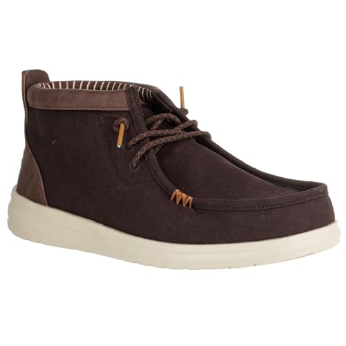 HEYDUDE Herren Wally Mid GripR Vin Classic, Mole Brown/Downtown Brown, 43 EU von HEYDUDE