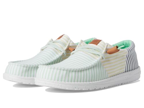 HEYDUDE Herren Wally Tri Nu Prep Loafer, Green Ash/Multi, 40 EU von HEYDUDE