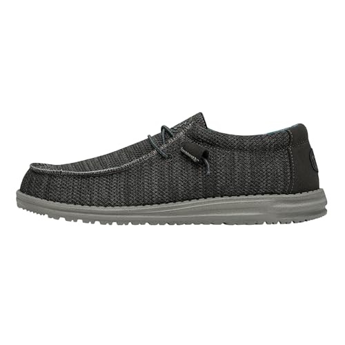 HEYDUDE Wally Sox Herren - Slip on Schuhe - Mokassin Stil, Charcoal, 46 von HEYDUDE