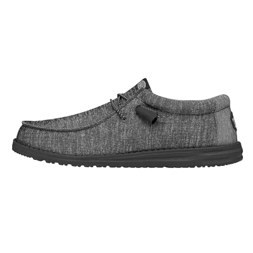 HEYDUDE Wally Sport Knit Herren - Slip on Schuhe - Mokassin Stil, Charcoal, 42 von HEYDUDE