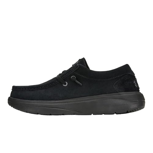 HEYDUDE Wendy Comf Suede Slip-On für Damen, Schwarz, 39 EU von HEYDUDE