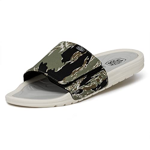 Hey Dude Herren Phoenix Camo Slider, Tiger Stripe, 43 EU von HEYDUDE